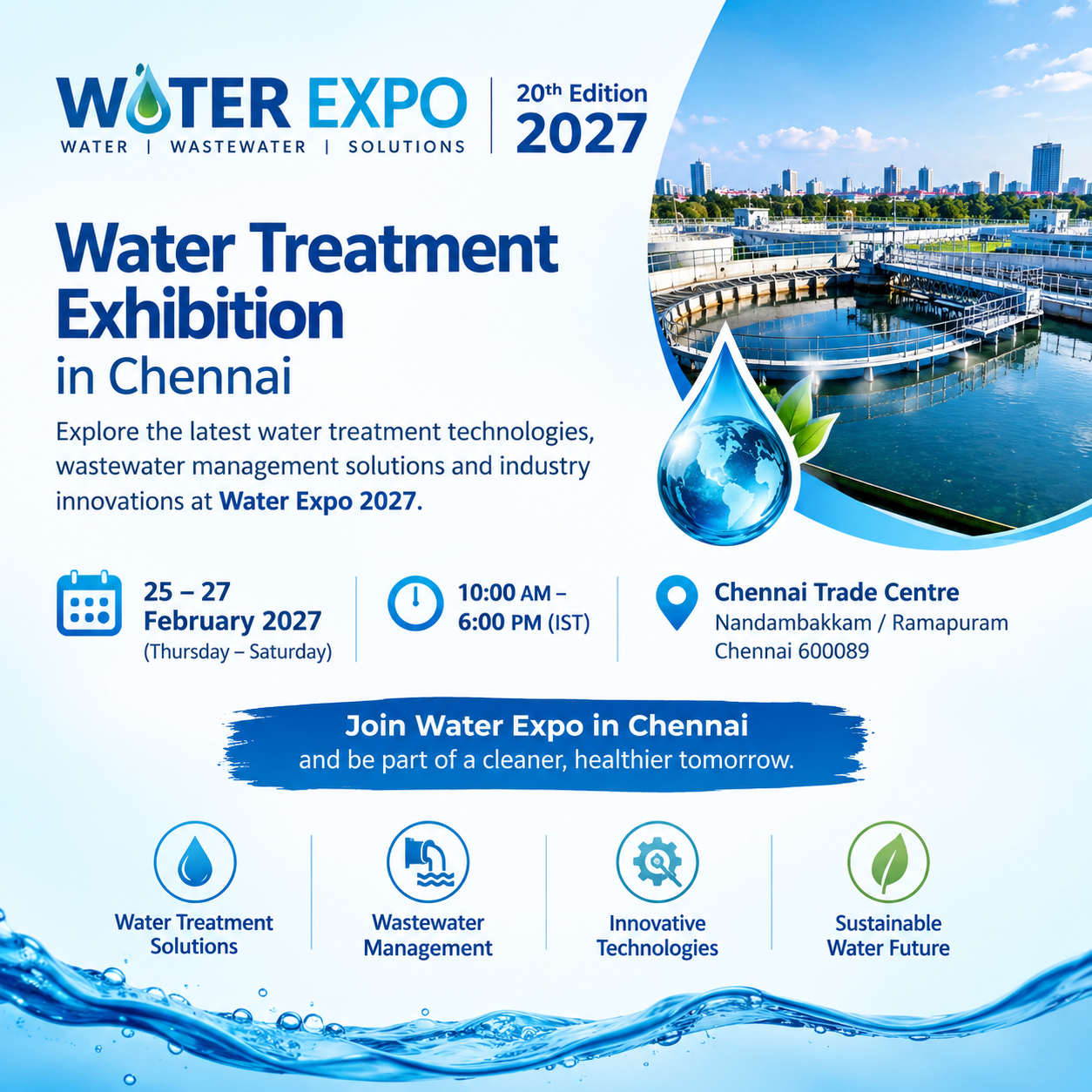 Water Treatment Exhibition in Chennai 2027